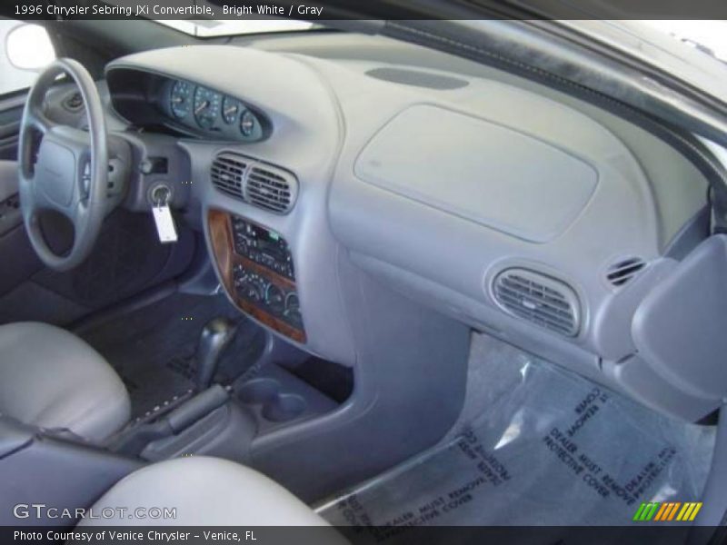 Bright White / Gray 1996 Chrysler Sebring JXi Convertible