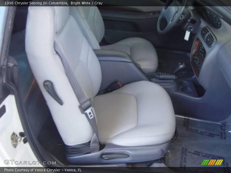 Bright White / Gray 1996 Chrysler Sebring JXi Convertible