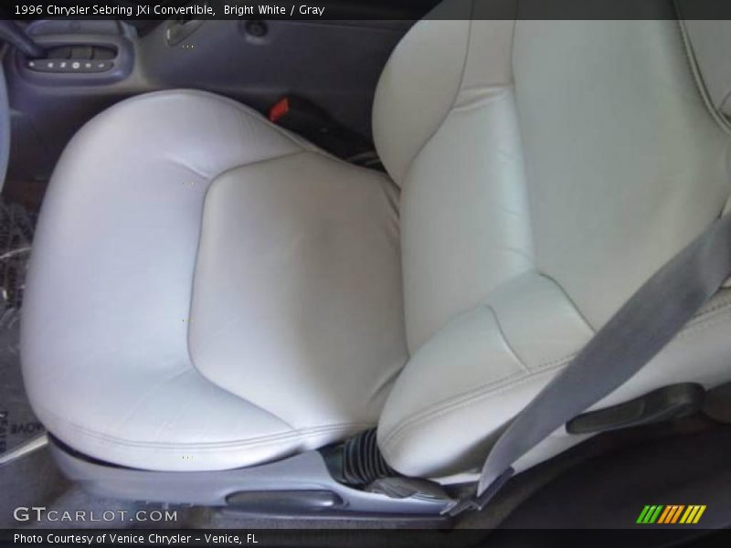 Bright White / Gray 1996 Chrysler Sebring JXi Convertible