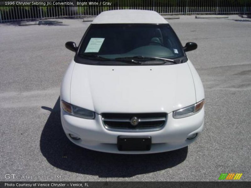 Bright White / Gray 1996 Chrysler Sebring JXi Convertible