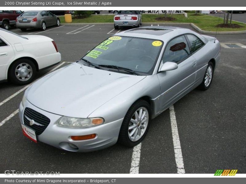 Ice Silver Metallic / Agate 2000 Chrysler Sebring LXi Coupe