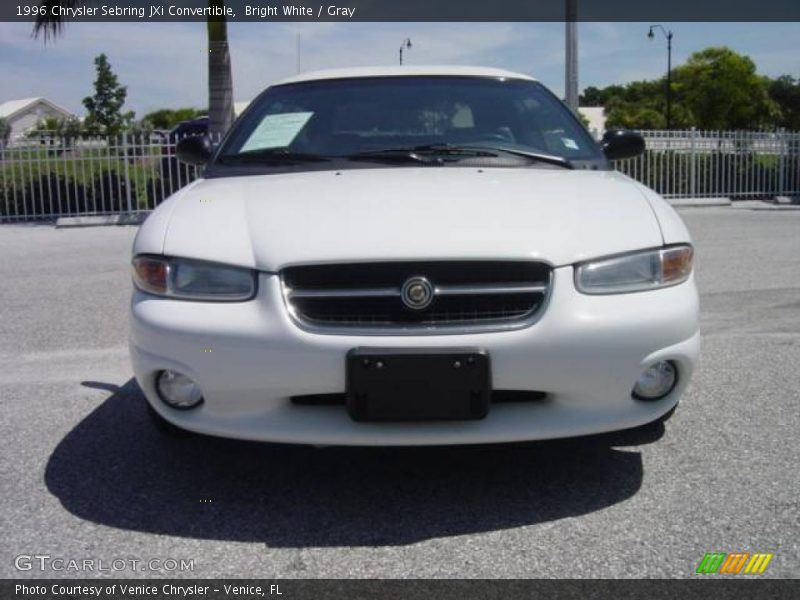 Bright White / Gray 1996 Chrysler Sebring JXi Convertible