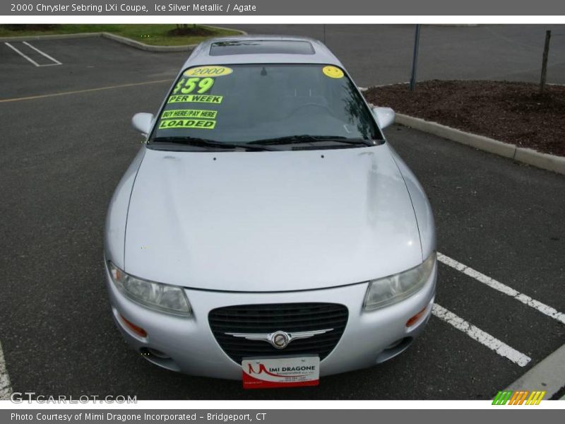 Ice Silver Metallic / Agate 2000 Chrysler Sebring LXi Coupe
