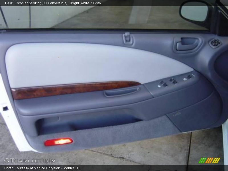 Bright White / Gray 1996 Chrysler Sebring JXi Convertible