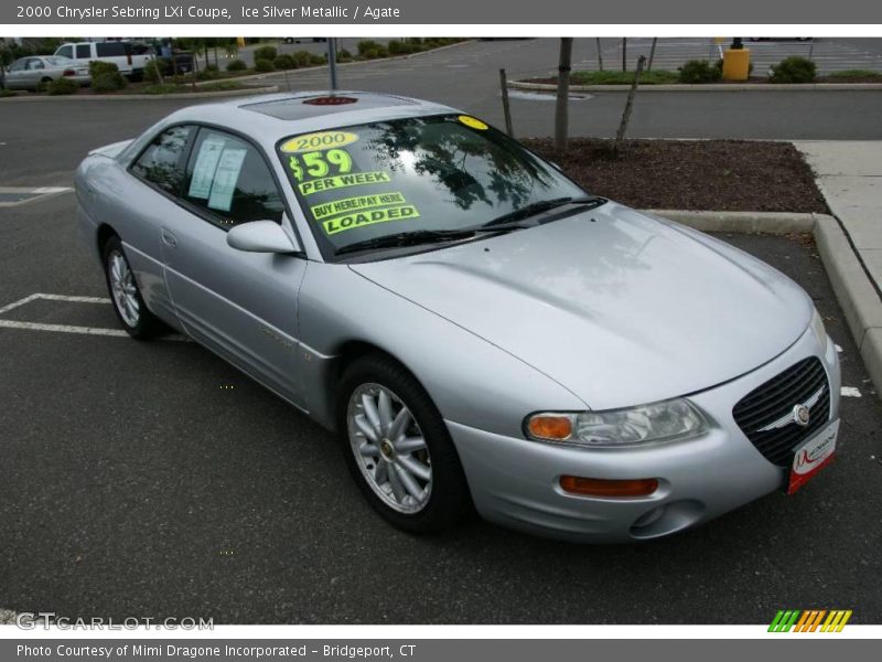 Ice Silver Metallic / Agate 2000 Chrysler Sebring LXi Coupe