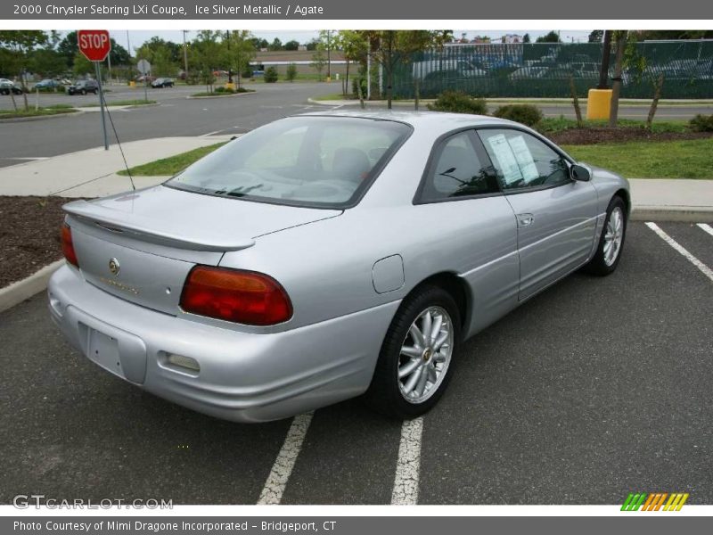 Ice Silver Metallic / Agate 2000 Chrysler Sebring LXi Coupe