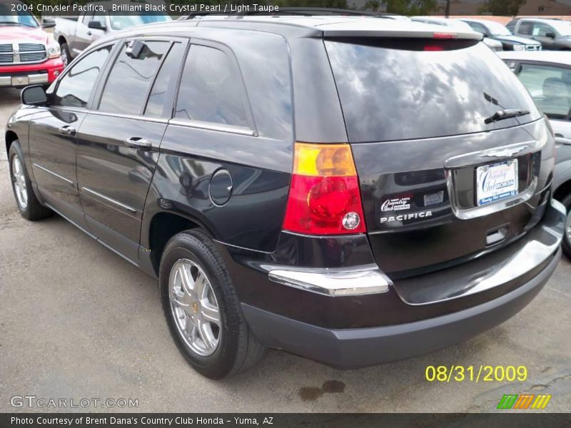 Brilliant Black Crystal Pearl / Light Taupe 2004 Chrysler Pacifica