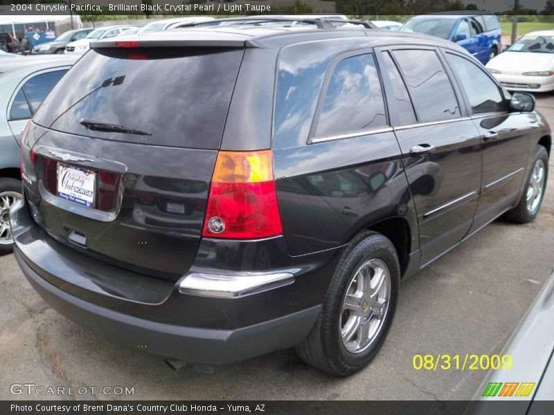 Brilliant Black Crystal Pearl / Light Taupe 2004 Chrysler Pacifica