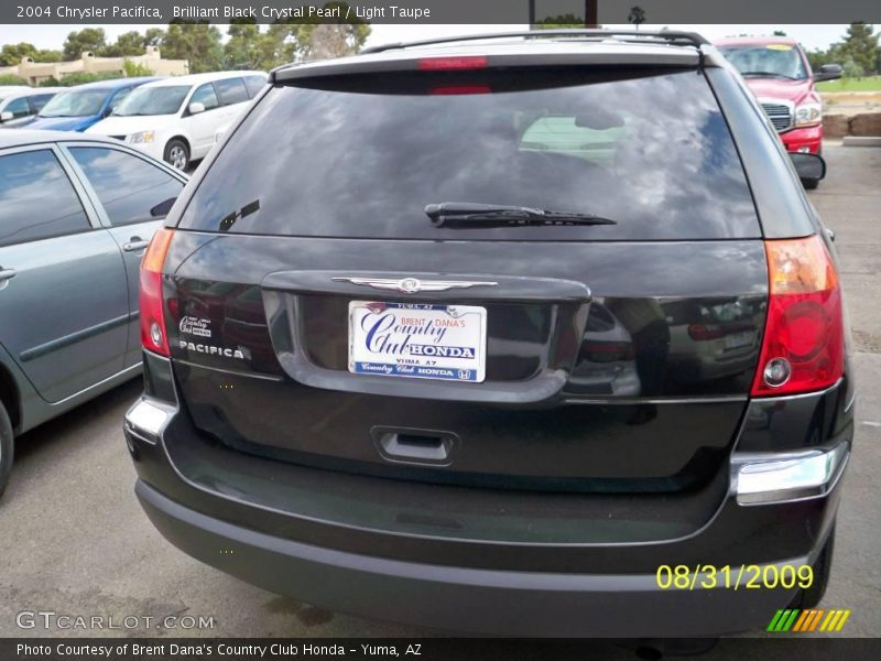 Brilliant Black Crystal Pearl / Light Taupe 2004 Chrysler Pacifica