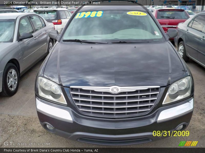 Brilliant Black Crystal Pearl / Light Taupe 2004 Chrysler Pacifica