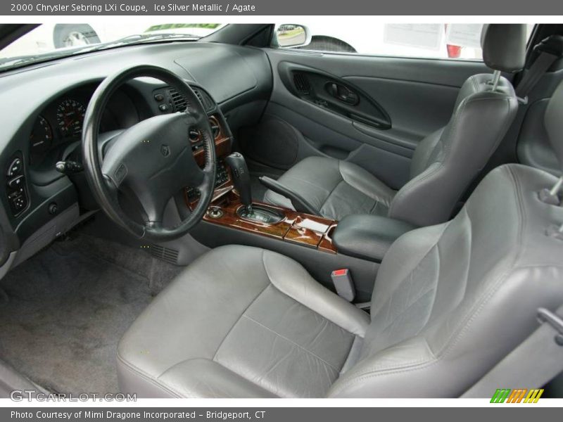 Ice Silver Metallic / Agate 2000 Chrysler Sebring LXi Coupe