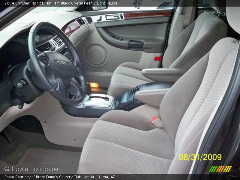 Brilliant Black Crystal Pearl / Light Taupe 2004 Chrysler Pacifica