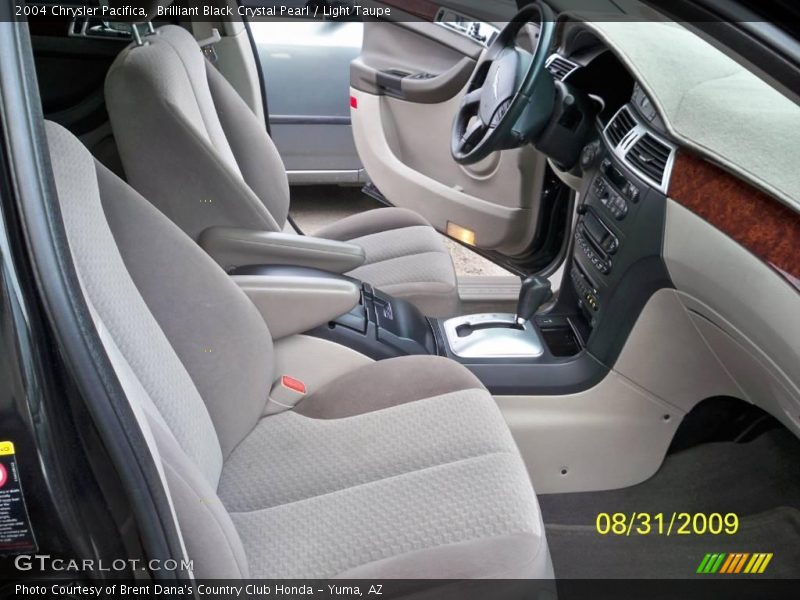 Brilliant Black Crystal Pearl / Light Taupe 2004 Chrysler Pacifica