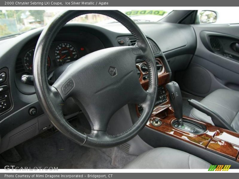 Ice Silver Metallic / Agate 2000 Chrysler Sebring LXi Coupe