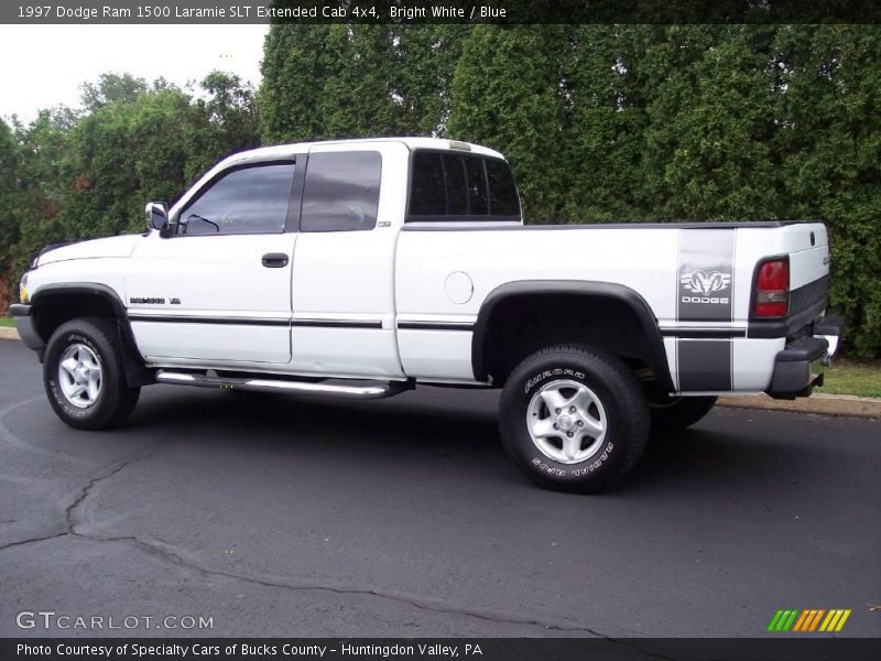 Bright White / Blue 1997 Dodge Ram 1500 Laramie SLT Extended Cab 4x4