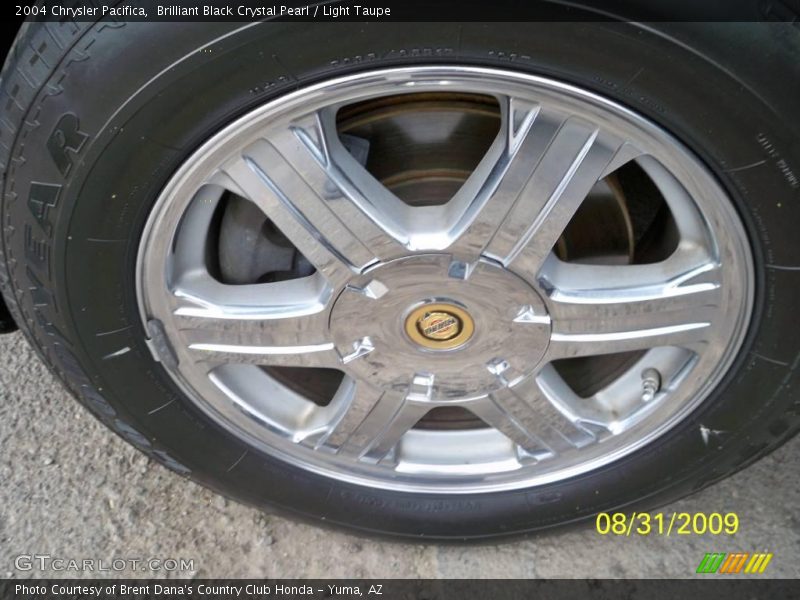 Brilliant Black Crystal Pearl / Light Taupe 2004 Chrysler Pacifica
