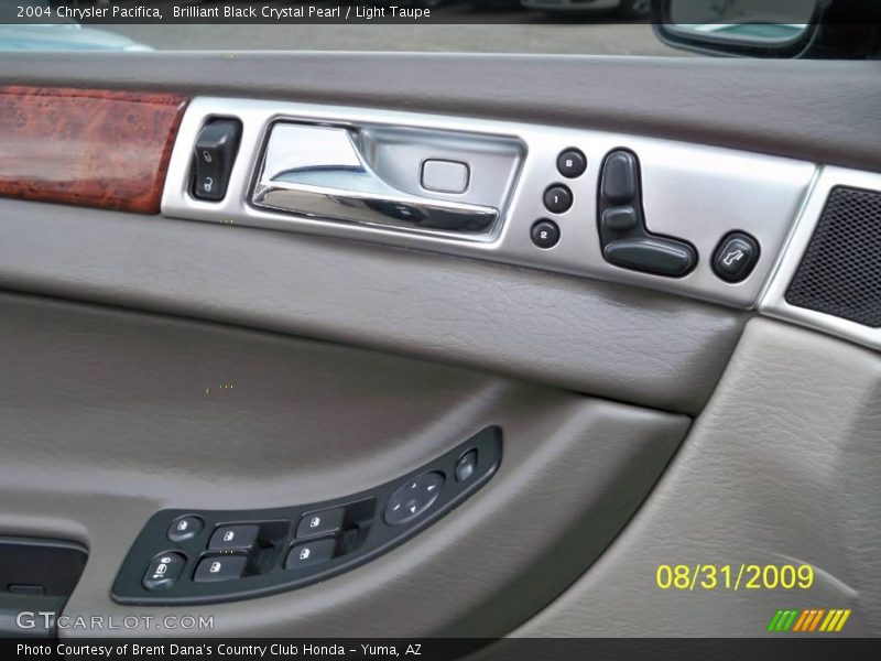 Brilliant Black Crystal Pearl / Light Taupe 2004 Chrysler Pacifica