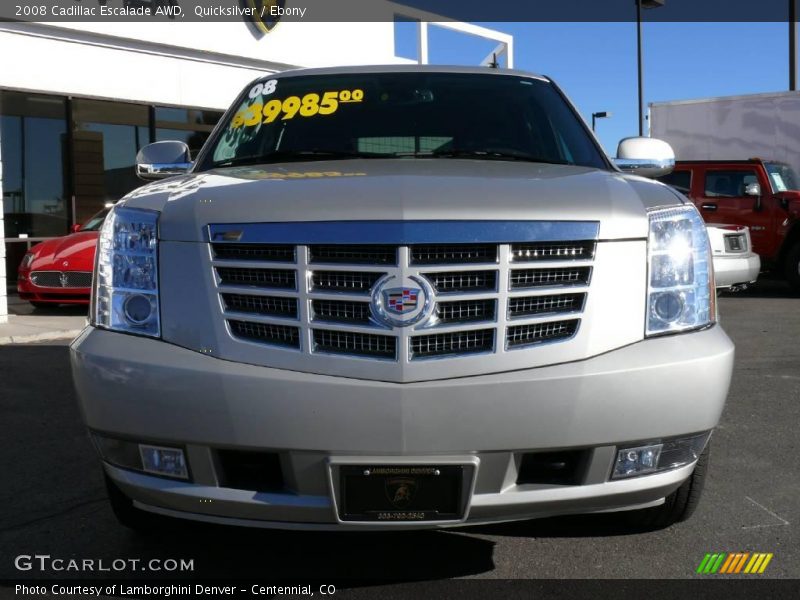 Quicksilver / Ebony 2008 Cadillac Escalade AWD