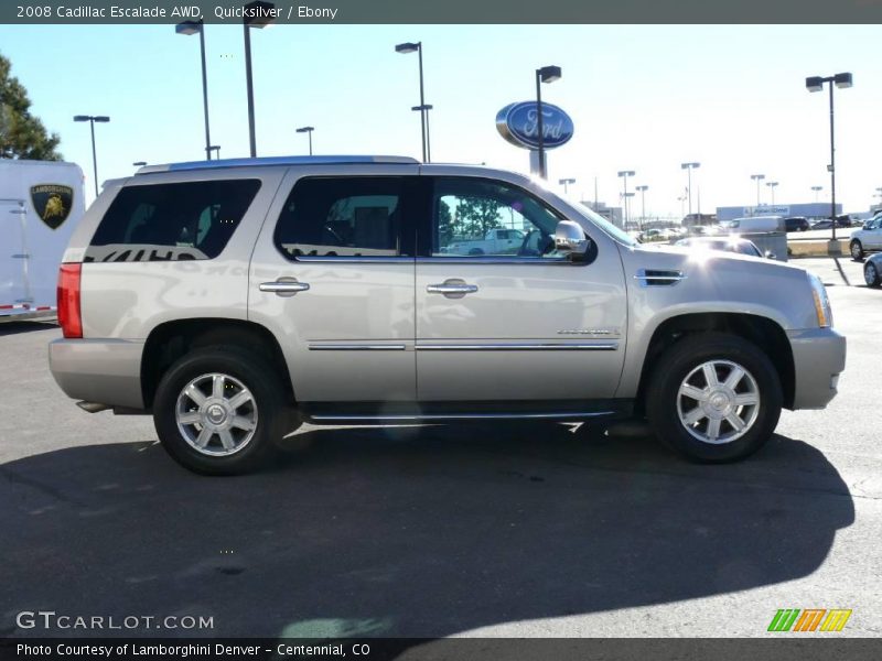 Quicksilver / Ebony 2008 Cadillac Escalade AWD