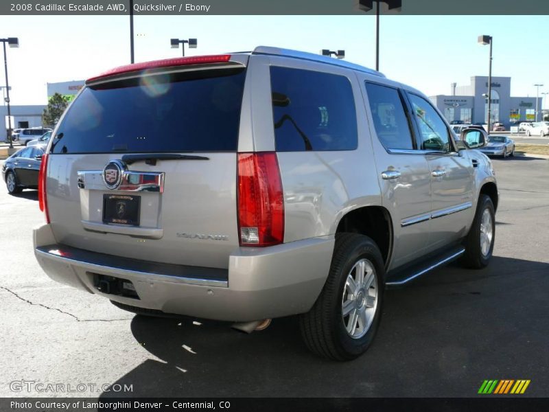 Quicksilver / Ebony 2008 Cadillac Escalade AWD