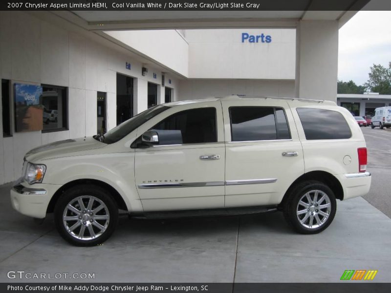 Cool Vanilla White / Dark Slate Gray/Light Slate Gray 2007 Chrysler Aspen Limited HEMI