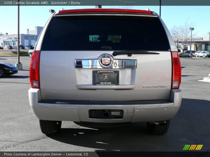 Quicksilver / Ebony 2008 Cadillac Escalade AWD
