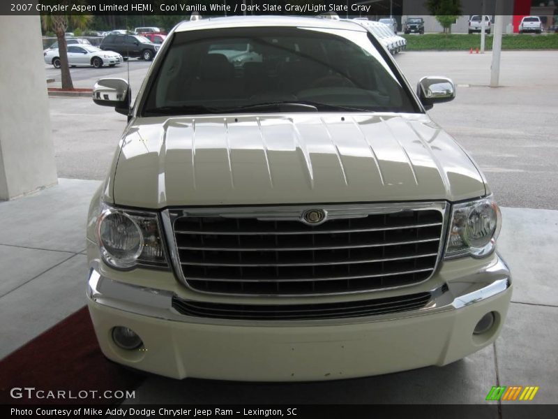 Cool Vanilla White / Dark Slate Gray/Light Slate Gray 2007 Chrysler Aspen Limited HEMI