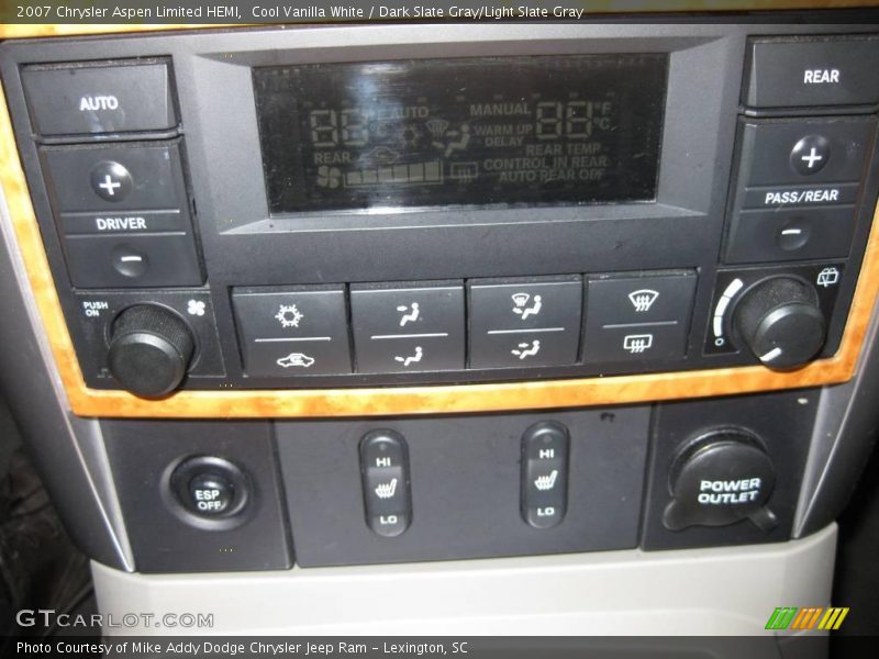 Cool Vanilla White / Dark Slate Gray/Light Slate Gray 2007 Chrysler Aspen Limited HEMI
