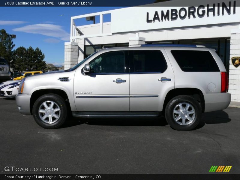 Quicksilver / Ebony 2008 Cadillac Escalade AWD