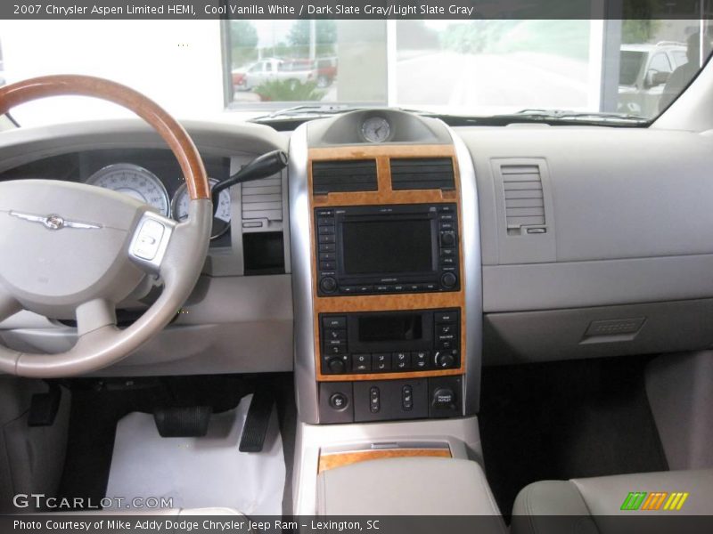 Cool Vanilla White / Dark Slate Gray/Light Slate Gray 2007 Chrysler Aspen Limited HEMI
