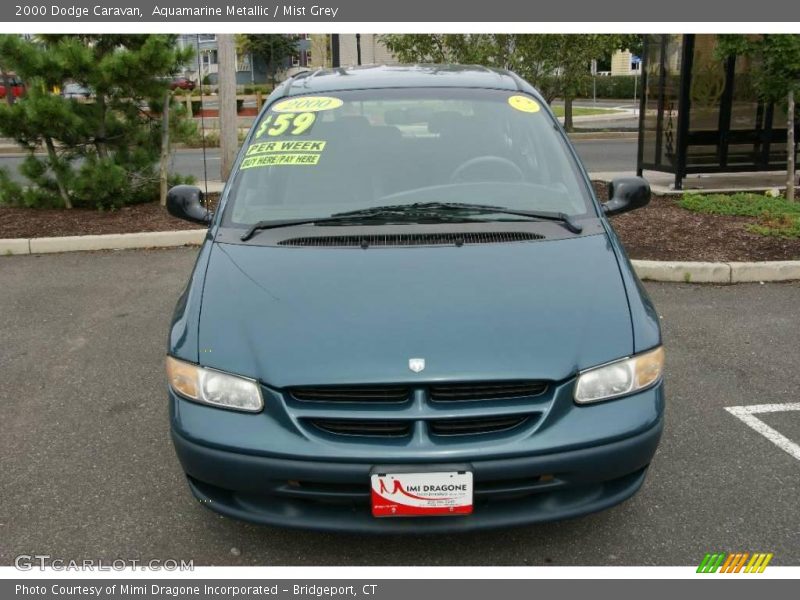 Aquamarine Metallic / Mist Grey 2000 Dodge Caravan