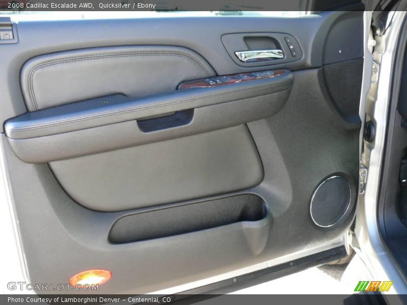 Quicksilver / Ebony 2008 Cadillac Escalade AWD