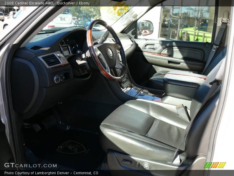 Quicksilver / Ebony 2008 Cadillac Escalade AWD