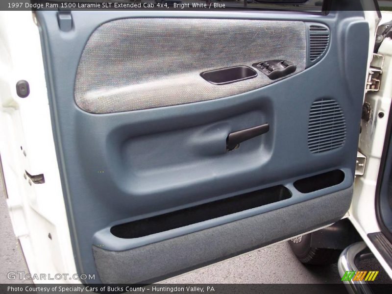 Bright White / Blue 1997 Dodge Ram 1500 Laramie SLT Extended Cab 4x4