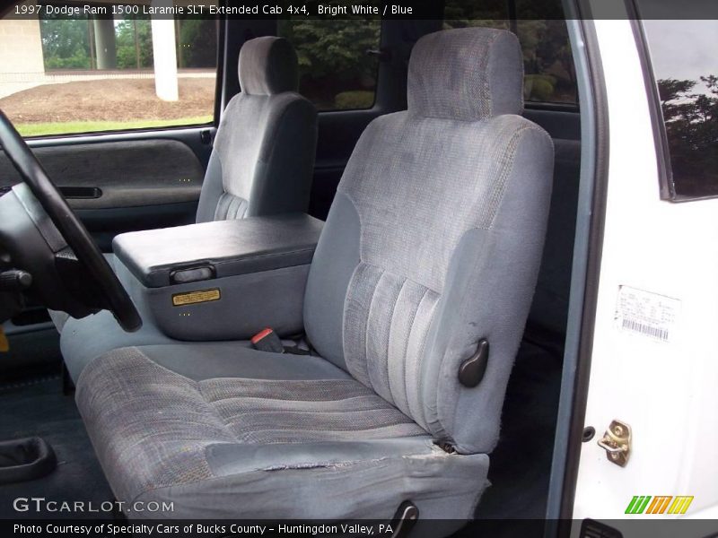 Bright White / Blue 1997 Dodge Ram 1500 Laramie SLT Extended Cab 4x4