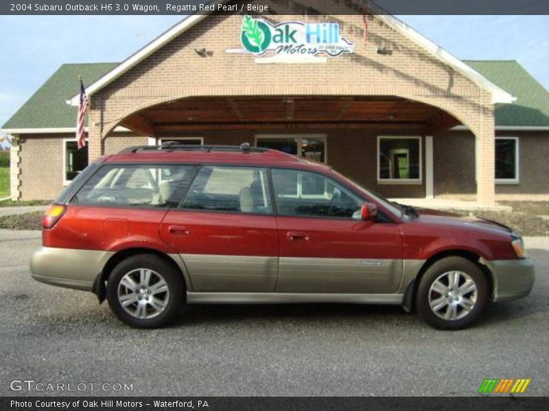 Regatta Red Pearl / Beige 2004 Subaru Outback H6 3.0 Wagon