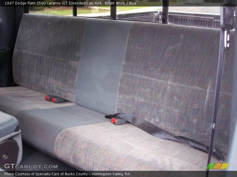 Bright White / Blue 1997 Dodge Ram 1500 Laramie SLT Extended Cab 4x4