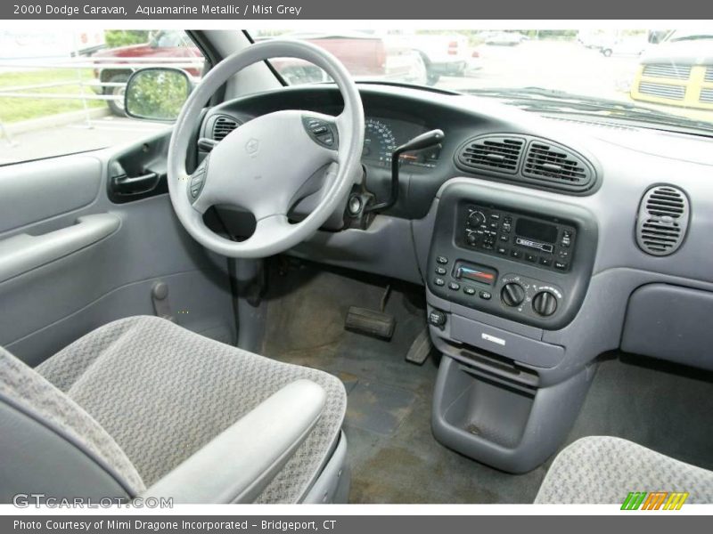 Aquamarine Metallic / Mist Grey 2000 Dodge Caravan