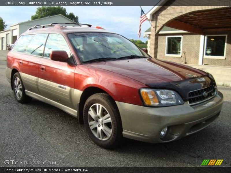 Regatta Red Pearl / Beige 2004 Subaru Outback H6 3.0 Wagon