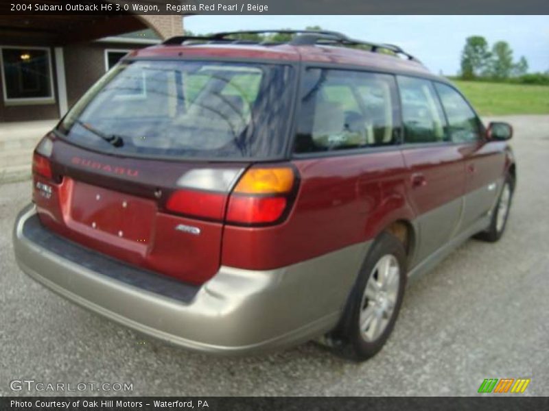 Regatta Red Pearl / Beige 2004 Subaru Outback H6 3.0 Wagon