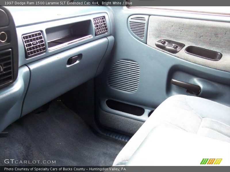 Bright White / Blue 1997 Dodge Ram 1500 Laramie SLT Extended Cab 4x4