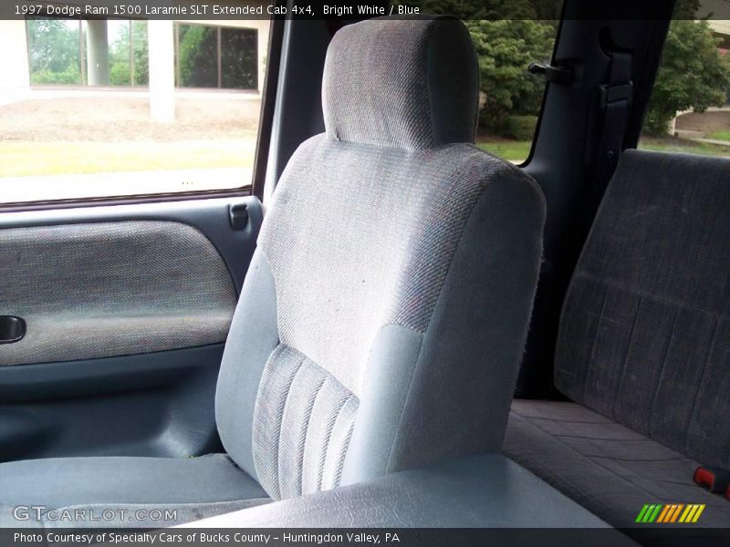 Bright White / Blue 1997 Dodge Ram 1500 Laramie SLT Extended Cab 4x4