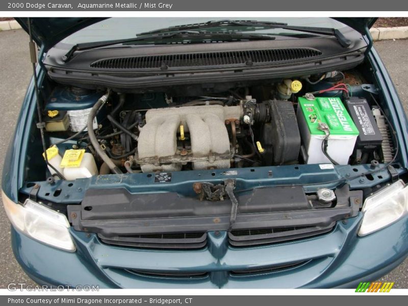 Aquamarine Metallic / Mist Grey 2000 Dodge Caravan
