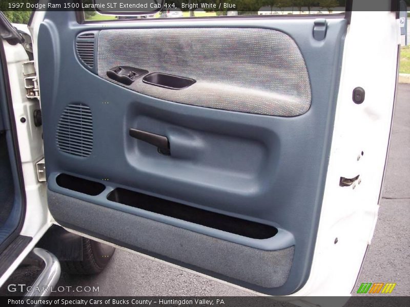 Bright White / Blue 1997 Dodge Ram 1500 Laramie SLT Extended Cab 4x4