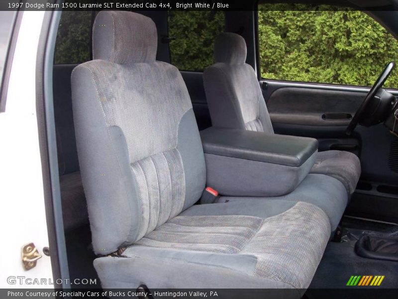 Bright White / Blue 1997 Dodge Ram 1500 Laramie SLT Extended Cab 4x4