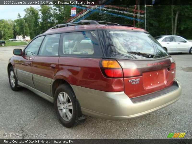 Regatta Red Pearl / Beige 2004 Subaru Outback H6 3.0 Wagon