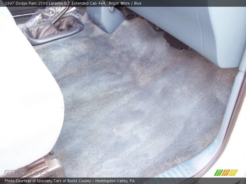 Bright White / Blue 1997 Dodge Ram 1500 Laramie SLT Extended Cab 4x4