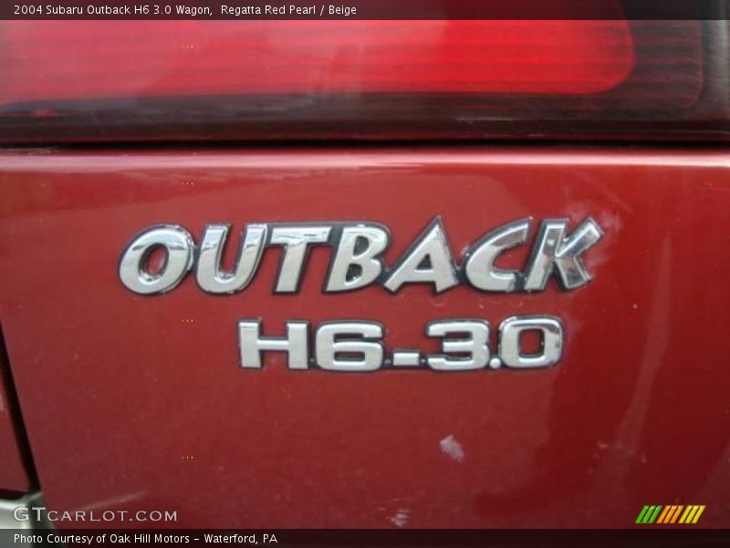 Regatta Red Pearl / Beige 2004 Subaru Outback H6 3.0 Wagon