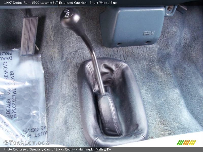 Bright White / Blue 1997 Dodge Ram 1500 Laramie SLT Extended Cab 4x4