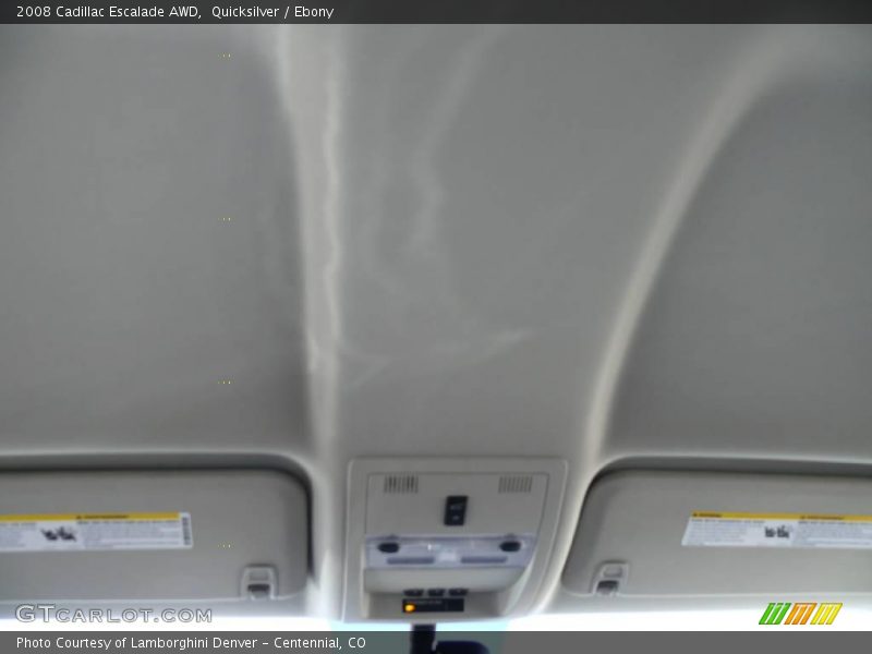 Quicksilver / Ebony 2008 Cadillac Escalade AWD